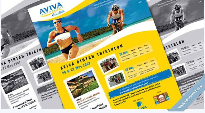 Aviva Bintan Triathlon 2007 - Print Ad Design
